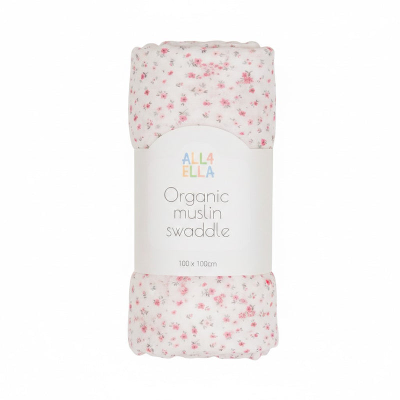 All4Ella - 100% Organic Cotton Muslin Swaddles
