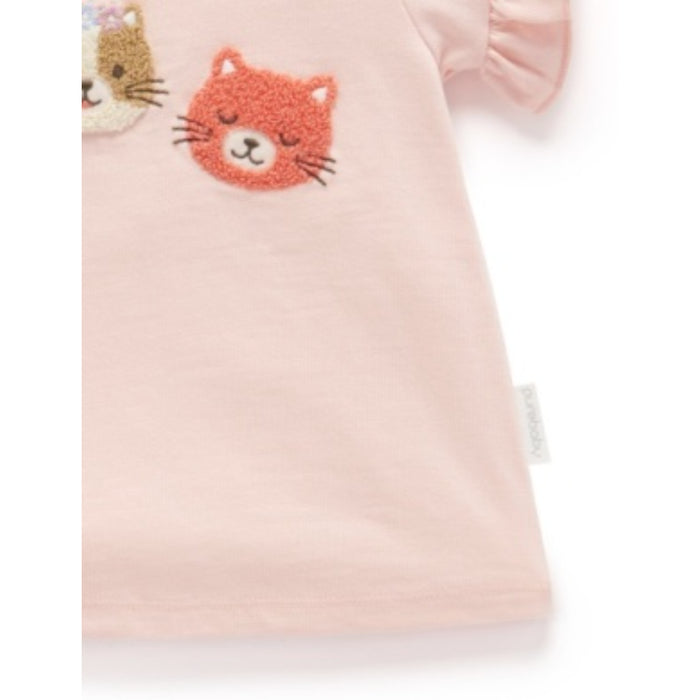 PureBaby - Fluffy Cat Ruffle Tee