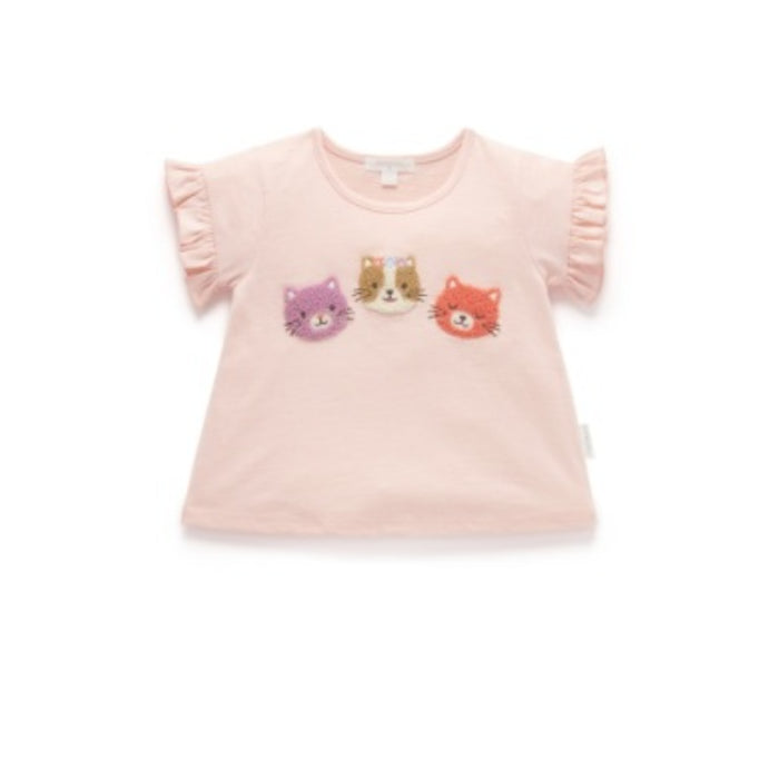 PureBaby - Fluffy Cat Ruffle Tee