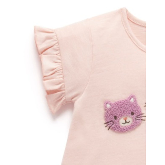 PureBaby - Fluffy Cat Ruffle Tee