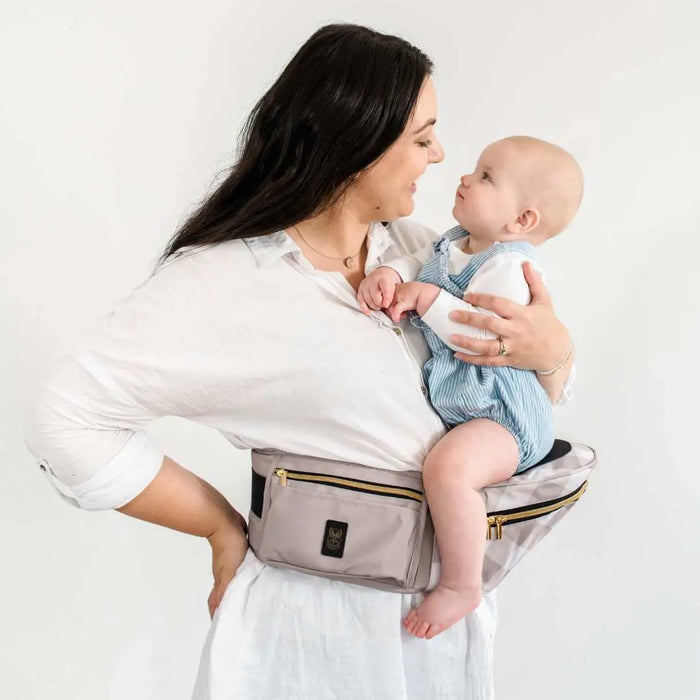 Hipsurfer Hip Seat Baby Carrier and Bum Bag -  Fossil