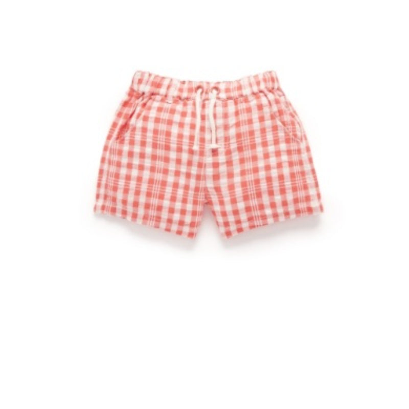 PureBaby - Festive Gingham Shorts
