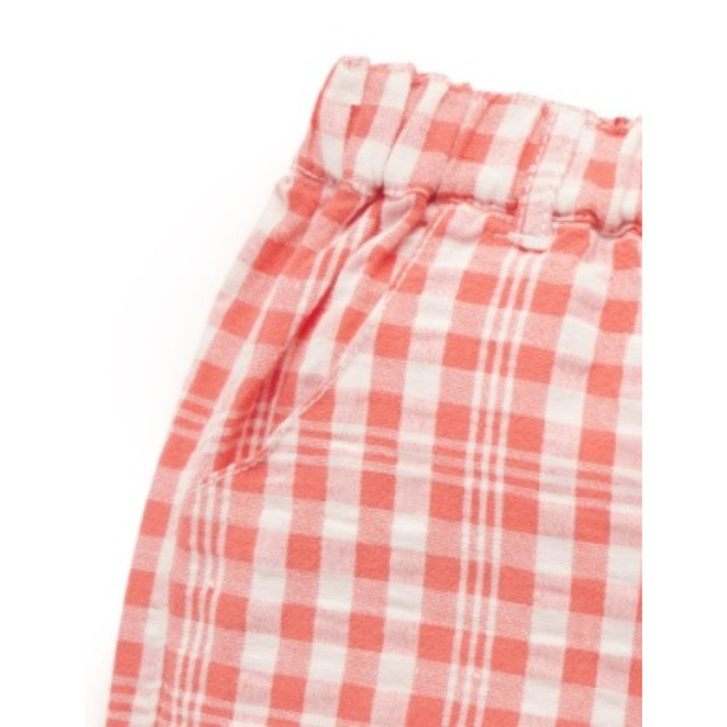 PureBaby - Festive Gingham Shorts