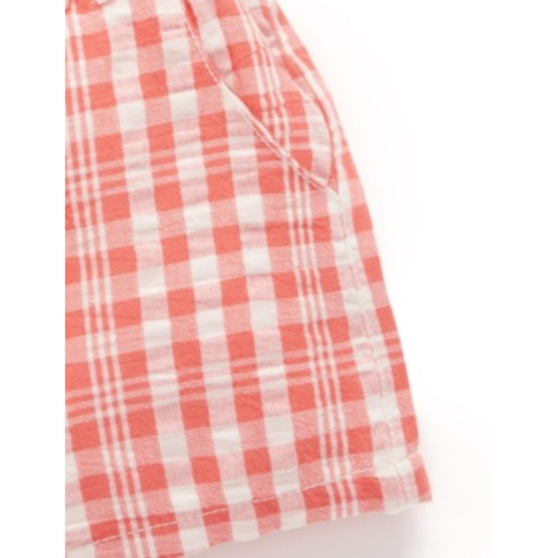 PureBaby - Festive Gingham Shorts