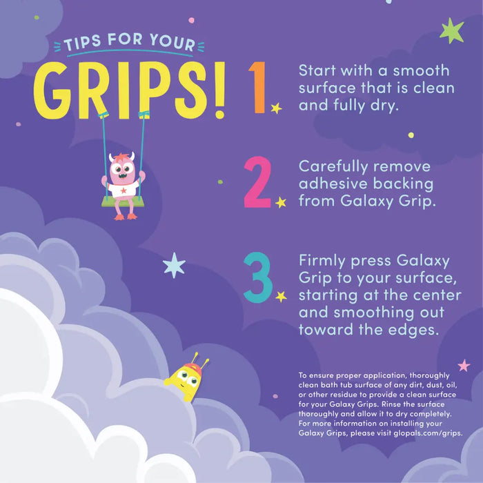 Bath Grips - Galaxy Grips -Glo Pals