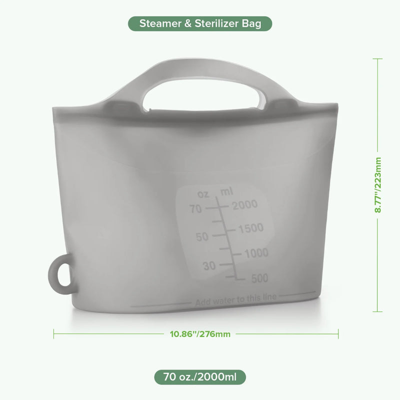 Haakaa - Multipurpose Steamer and Sterillier Bag Single - Lime