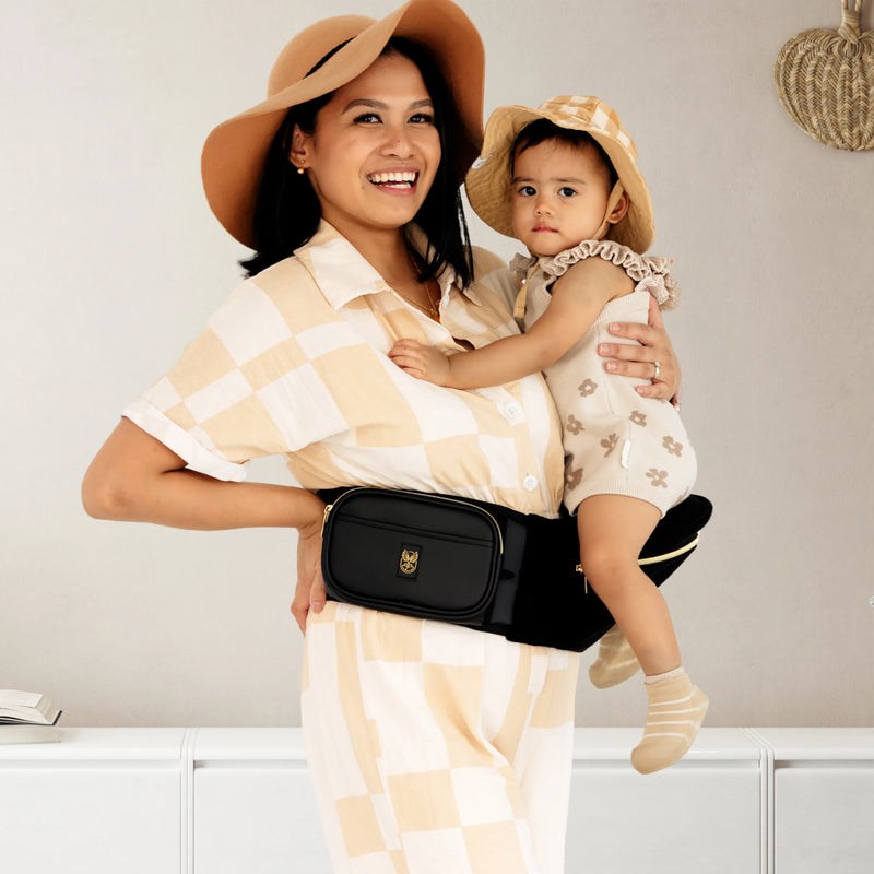 Hipsurfer Hip Seat Baby Carrier Vegan Leather