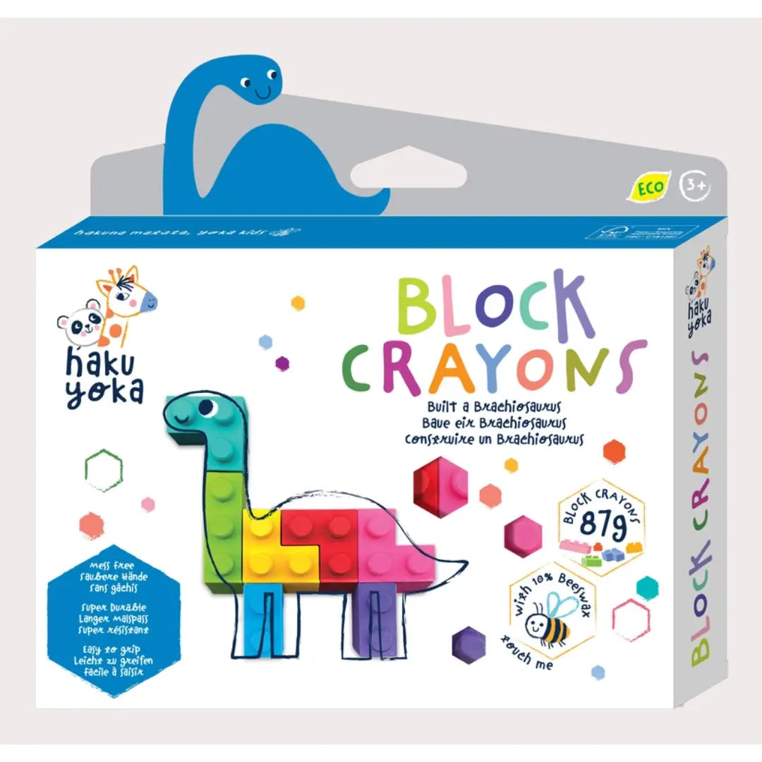 Haku Yoka Block Crayons - Brachiosaurus