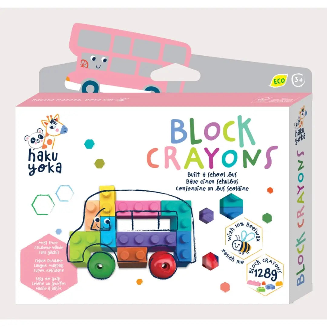 Haku Yoka Block Crayons - Bus