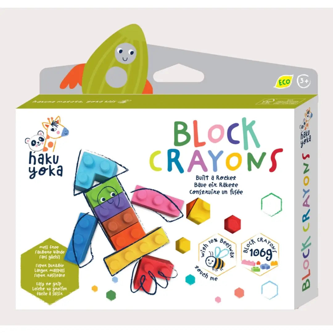 Haku Yoka Block Crayons - Rocket