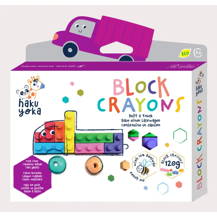 Haku Yoka Block Crayons - Truck