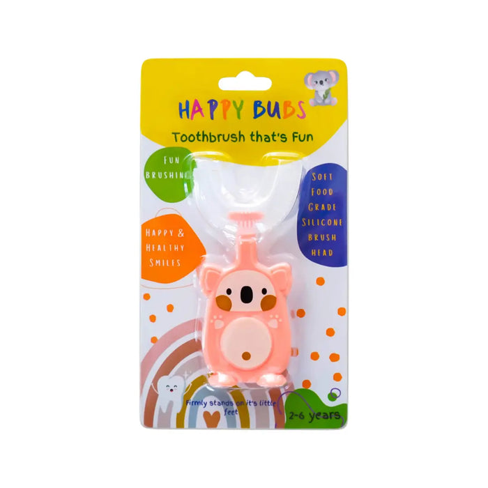 Happy Bubs Toothbrush Silicone U Shape Bear (2 to 6 Years)