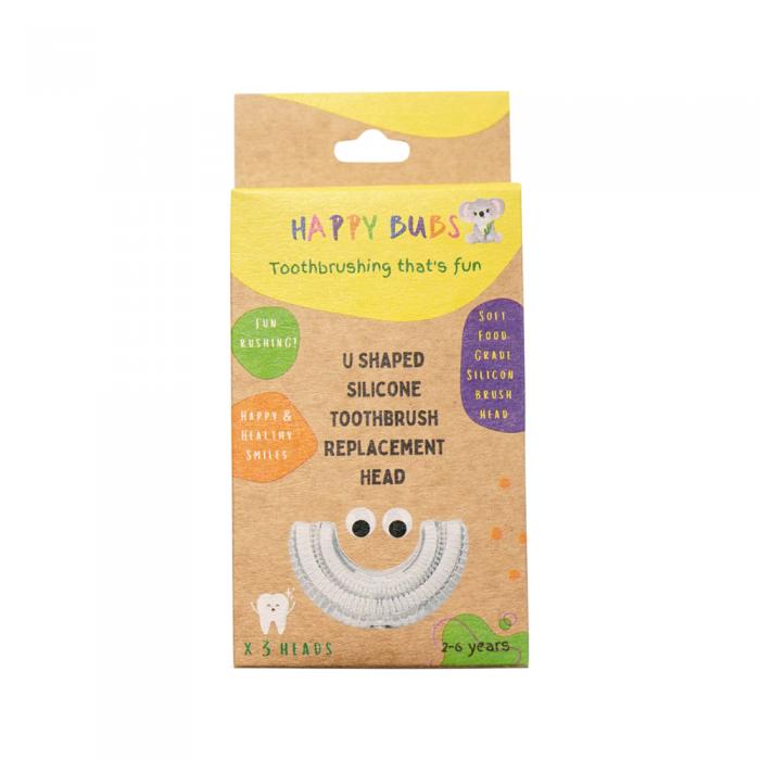Happy Bubs Toothbrush Silicone U Shaped Replacement Heads