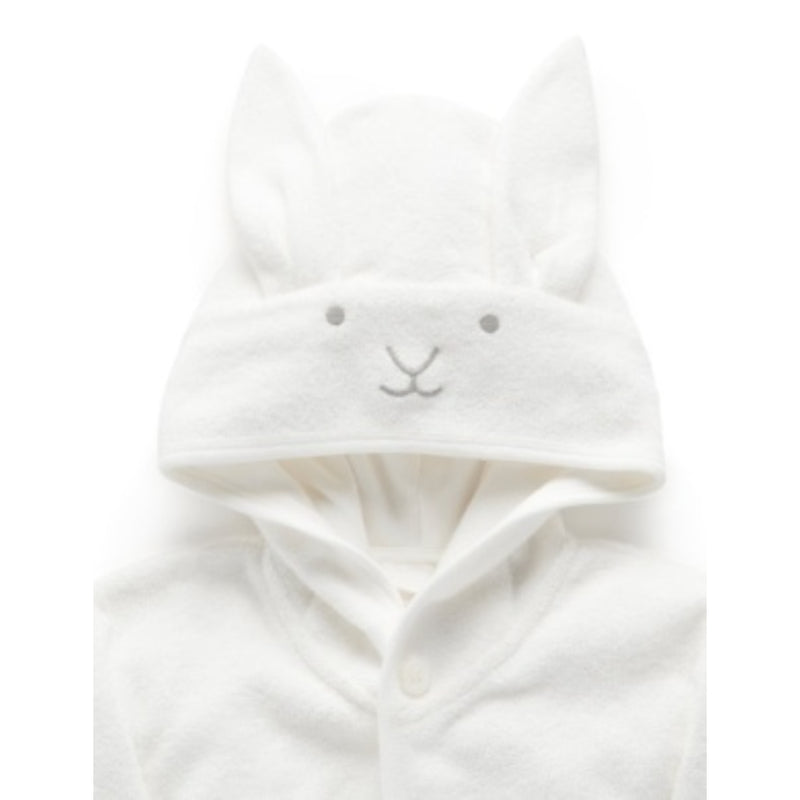 Purebaby - Hooded Bathrobe - Vanilla Bunny