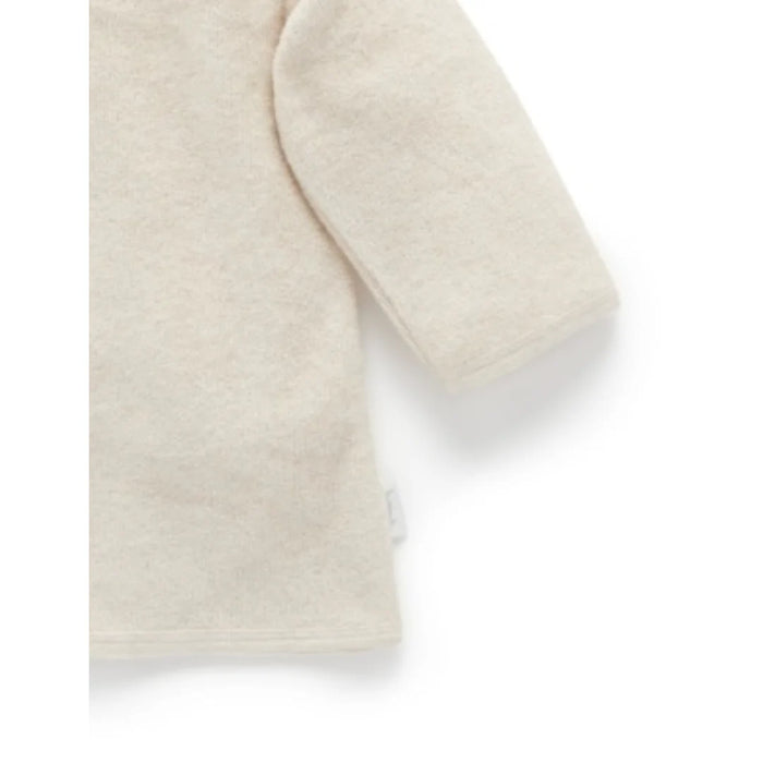 Purebaby - Hooded Bathrobe - Wheat Mélange Bear