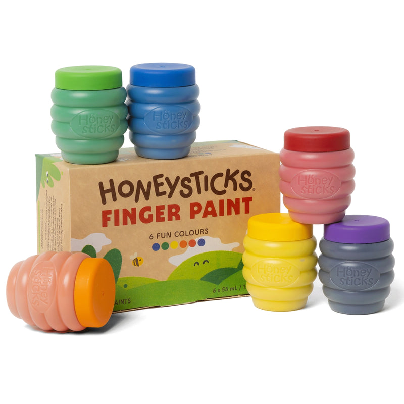 Honeysticks - Honey Pot Finger Paint Set (6-Pack)