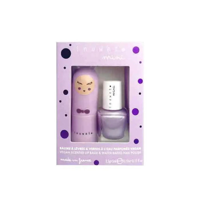 Inuwet Duo Purple - Lip Balm and Nail Polish