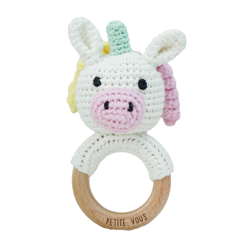 Petite Vous - 100% Cotton Crochet Ring Rattle