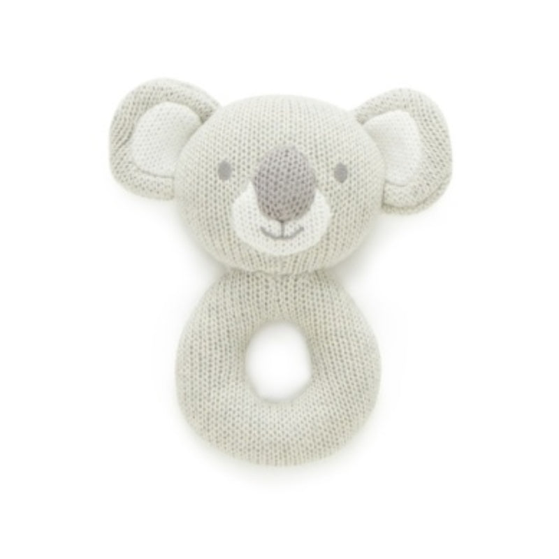 PureBaby - Knitted Animal Rattle