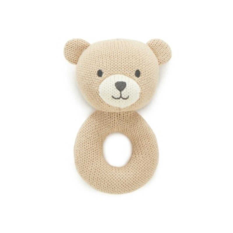 PureBaby - Knitted Animal Rattle