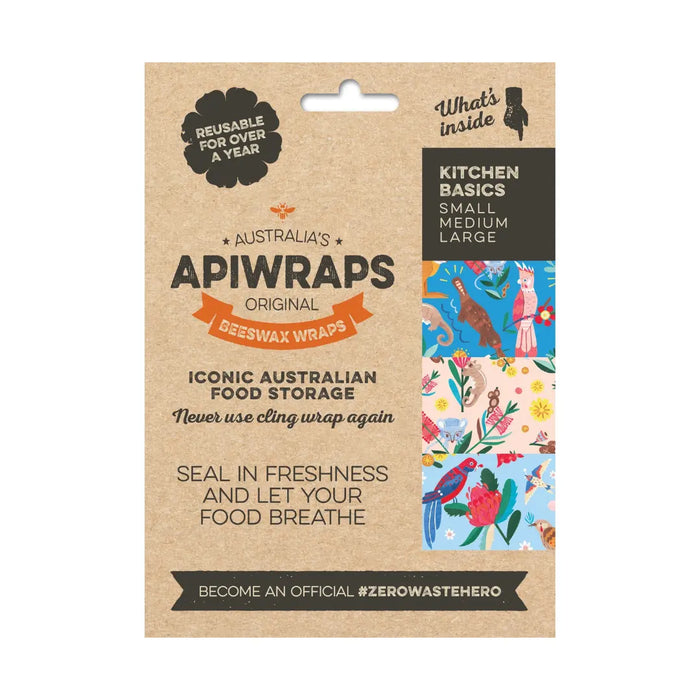 Kitchen Basics Beeswax Wraps 3 pack