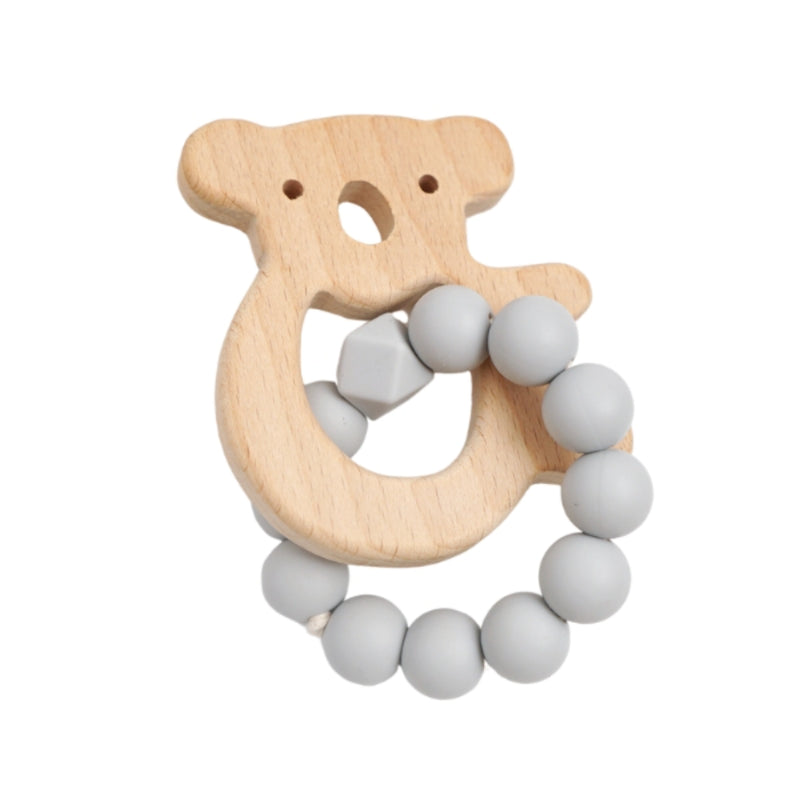 Petite Vous - Koala Silicone + Beechwood Teether Ring