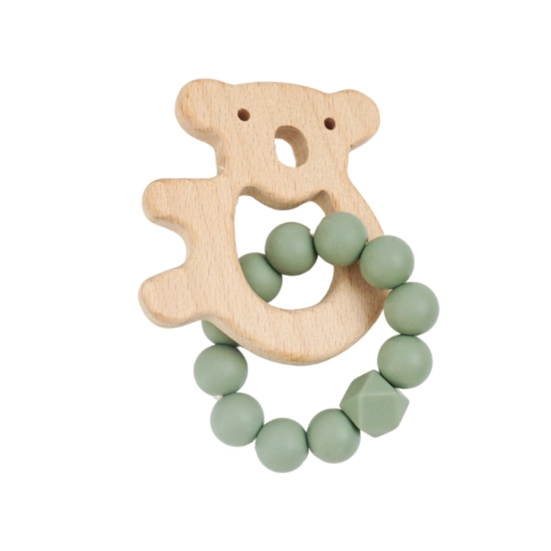 Petite Vous - Koala Silicone + Beechwood Teether Ring