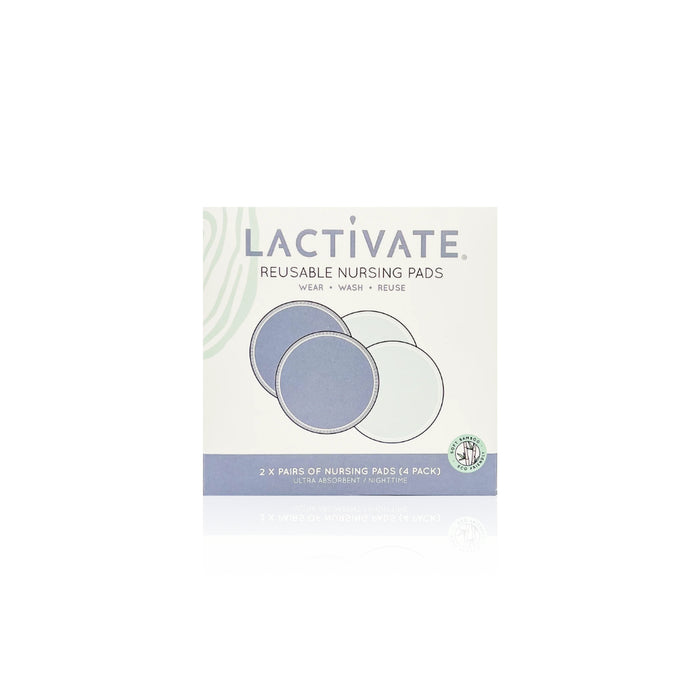 Lactivate Reusable Night Nursing Pads - 4pk