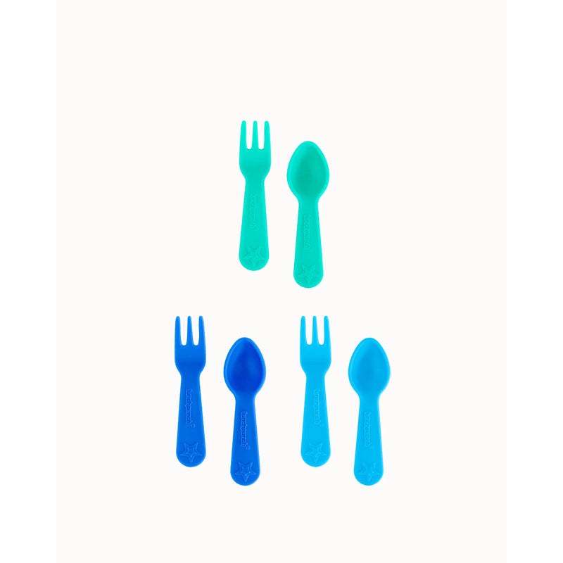 MontiiCo - Lunch Punch Lunch Box Fork and Spoon Set