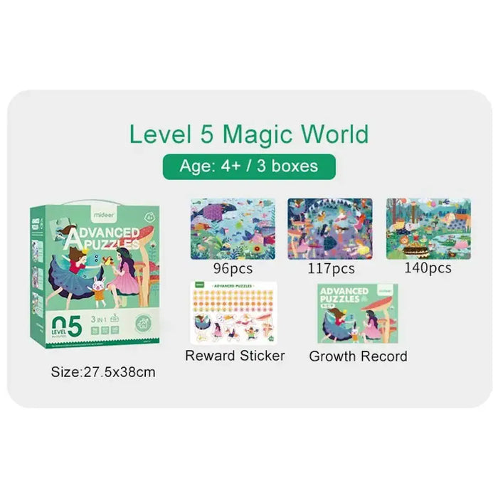 Mideer Level Up Advanced Puzzle Level 5 Magic World