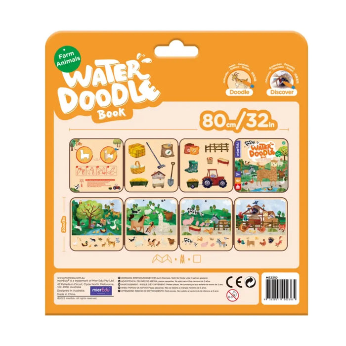 Mieredu Magic Water Doodle Book - Farm Animals