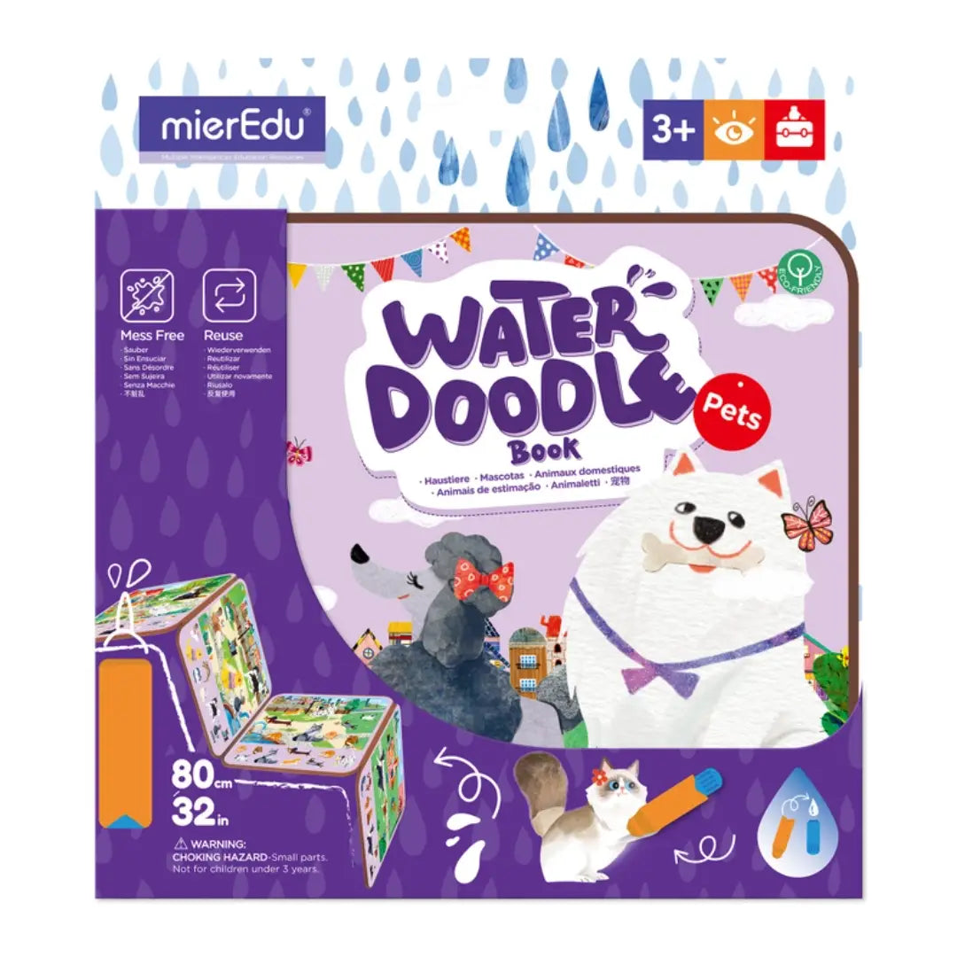 Mieredu Magic Water Doodle Book - Pets