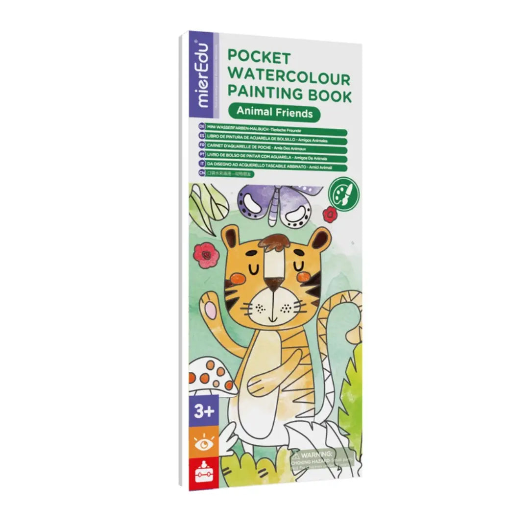 Mieredu Pocket Watercolour Painting Book - Animals