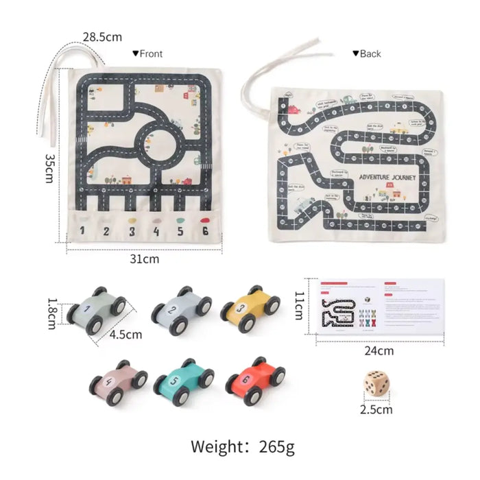 Montessori Wooden Traffic Travel Toy - Car Set