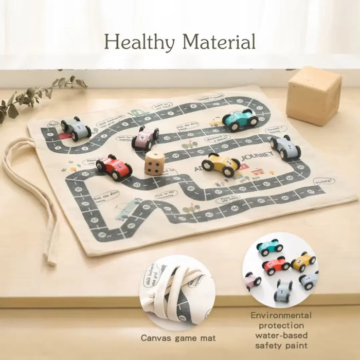 Montessori Wooden Traffic Travel Toy - Car Set