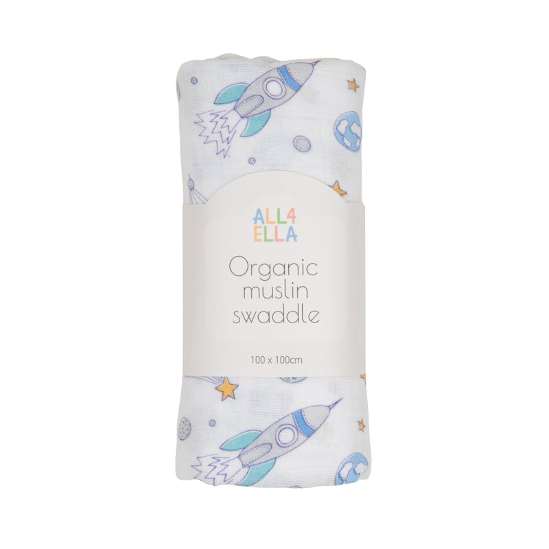 All4Ella - 100% Organic Cotton Muslin Swaddles
