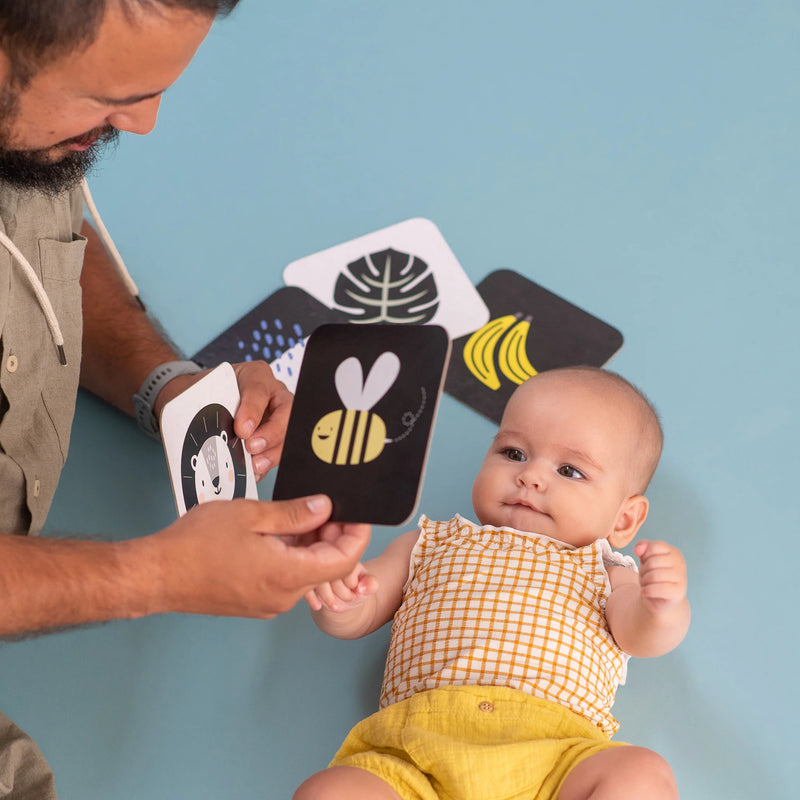 My first Tummy Time Contrast Cards - Taf Toys