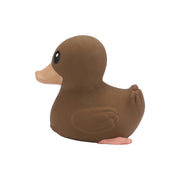 HEVEA® Kawan Rubber Duck - Mini, a Scandinavian-designed, 100% natural rubber bath toy. Plant-based, vegan-certified, and hand-painted with natural, FDA-approved pigments. Designed without holes to prevent mold, making it safe and hygienic. Soft yet textured for teething, perfect for bath time, the beach, or playroom adventures. Eco-friendly and biodegradable, ensuring a greener planet.