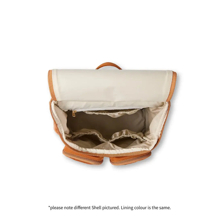 OiOi Vegan Leather Nappy Backpack - Dimple Oat