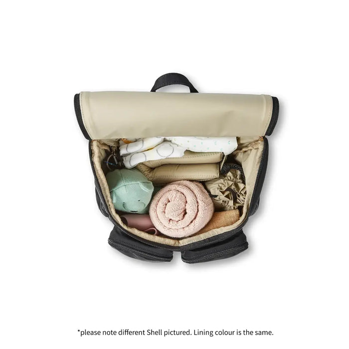 OiOi Vegan Leather Nappy Backpack - Dimple Oat