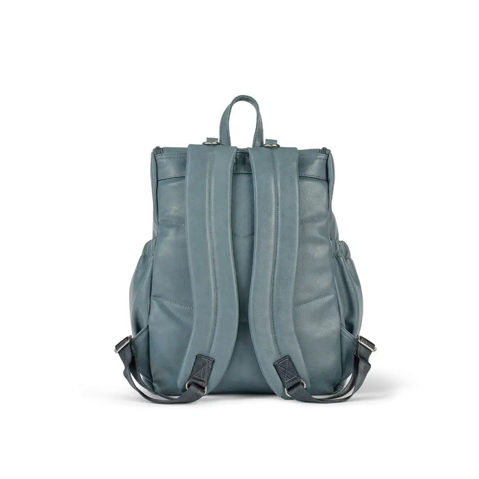 OiOi Vegan Leather Nappy Backpack - Blue