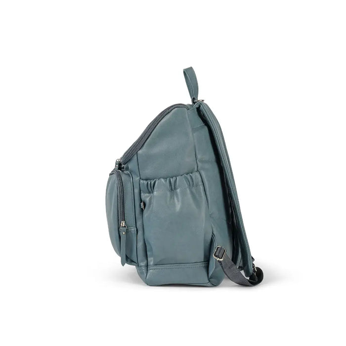 OiOi Vegan Leather Nappy Backpack - Blue