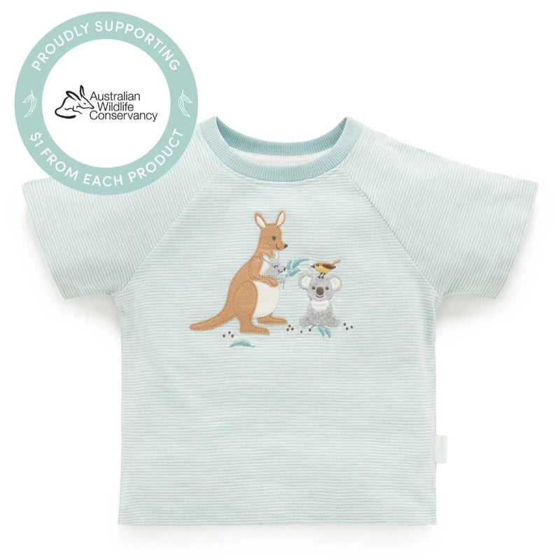 Purebaby Bush Babies Applique Tee