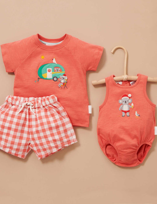 Purebaby Christmas Koala Bodysuit