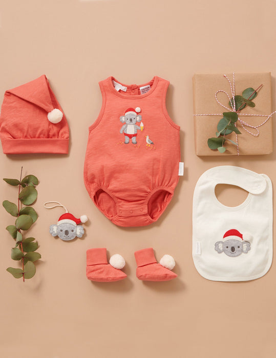 Purebaby Christmas Koala Bodysuit