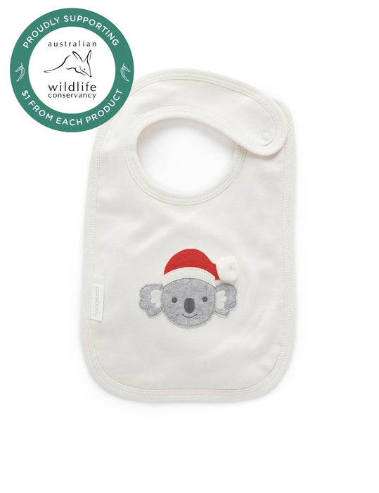 Purebaby Santa Bib