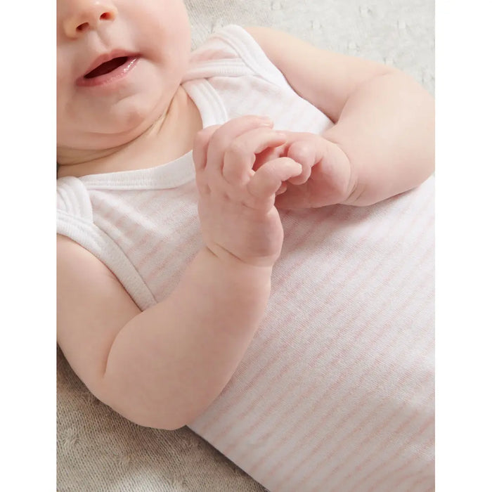 Purebaby Essentials 2pk Singlet Bodysuit - Pale Pink