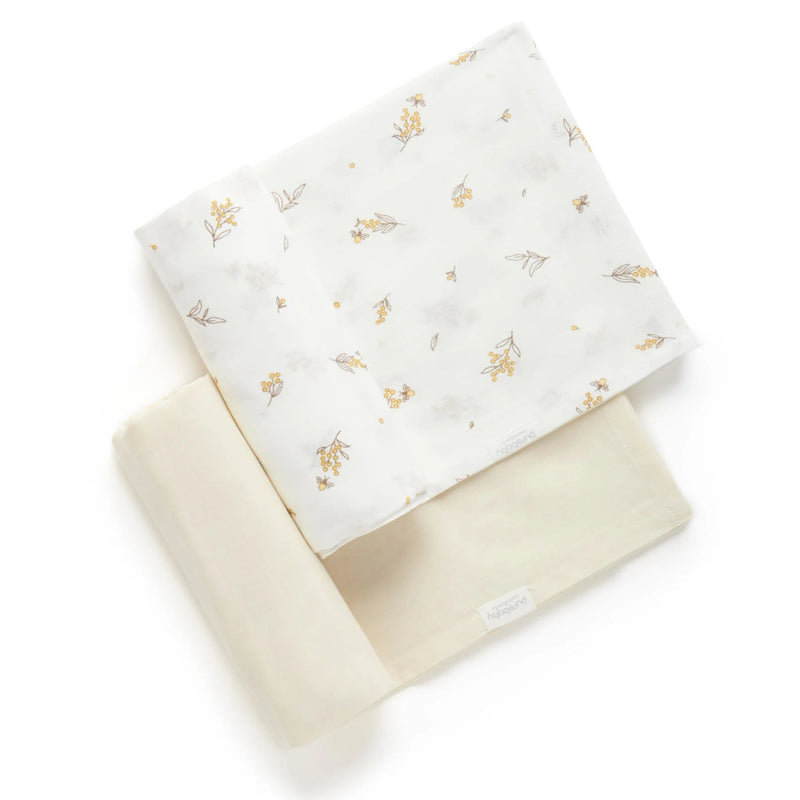 PureBaby Muslin Wrap 2 pack