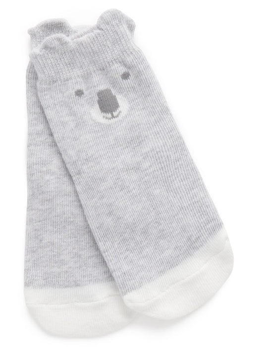 Purebaby 2pk Organic Knit Socks