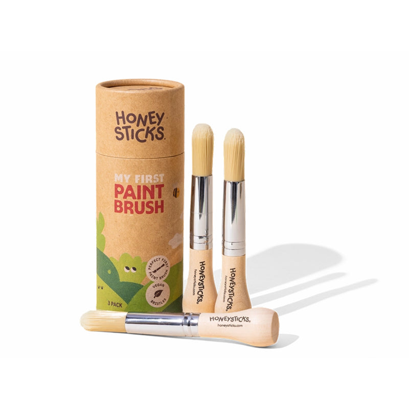 First Paintbrush My First Paint Brush Set (3 Pack) - Honeysticks — B Eco Family
